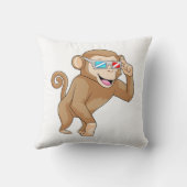 サル（眼鏡） クッション (裏面)