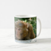 サル – 祖父 コーヒーマグカップ (正面右)