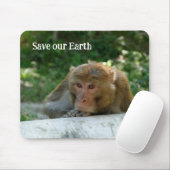 サル – 祖父 マウスパッド (マウス)