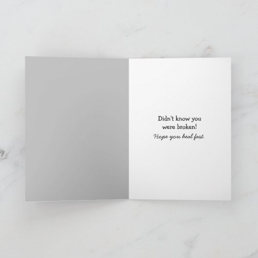 サル 避妊手術 ユーモア カード (内部)