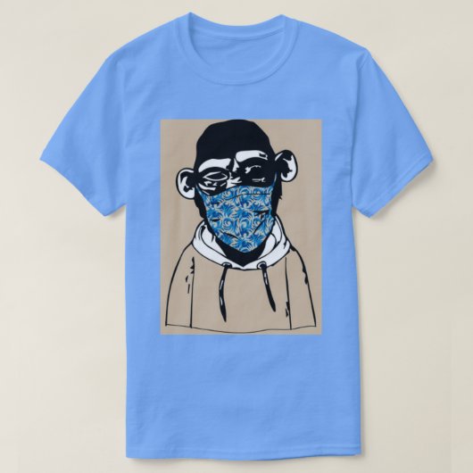 サルNFTブラック1 Tシャツ (デザイン正面)