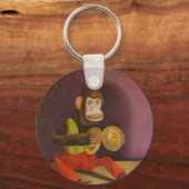サルSee Monkey Do キーホルダー (正面)