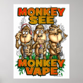 サルSee Monkey Vapeポスター ポスター (正面)