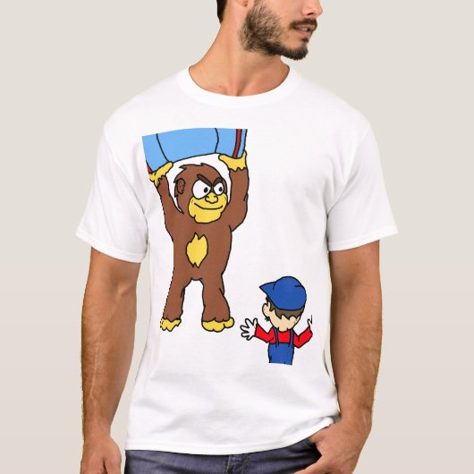 サルVS人間 Tシャツ (正面)