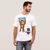 サルVS人間 Tシャツ (正面フル)
