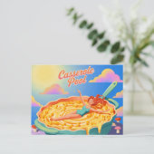 サレアル泳ぐキャセロールプール皿 ポストカード (スタンド正面)