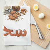 サレップ冬ミルクドリンクسحلب بالمكسرات مشروب شتوي キッチンタオル (四つ折り)