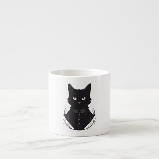 サレムが魅了した黒猫 エスプレッソカップ (正面)