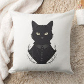 サレムが魅了した黒猫 クッション (ブランケット)
