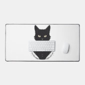 サレムが魅了した黒猫 デスクマット (キーボード&マウス)