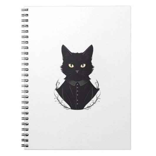 サレムが魅了した黒猫 ノートブック (正面)