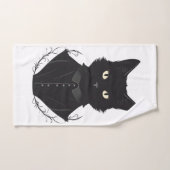 サレムが魅了した黒猫 バスタオルセット (ハンドタオル)