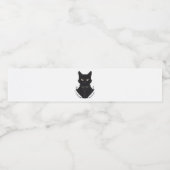 サレムが魅了した黒猫 ペットボトルラベル (シングルラベル)