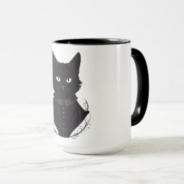 サレムが魅了した黒猫 マグカップ