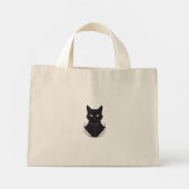 サレムが魅了した黒猫 ミニトートバッグ (裏面)