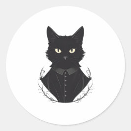 サレムが魅了した黒猫 ラウンドシール