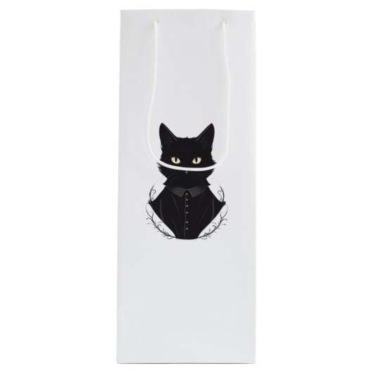 サレムが魅了した黒猫 ワインギフトバッグ (正面)