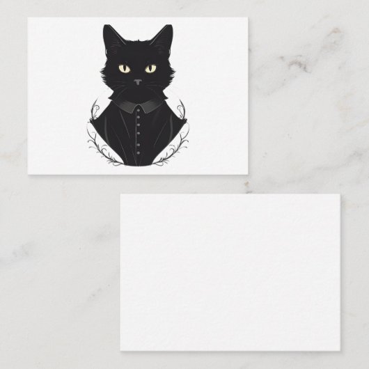 サレムが魅了した黒猫 名刺 (正面/裏面)
