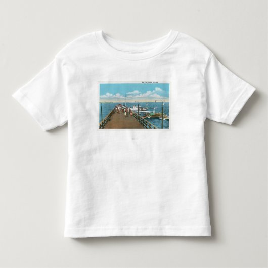 サレムのヤナギ桟橋の眺め トドラーTシャツ (正面)