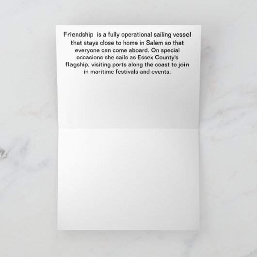 サレムの友情 カード (内部)