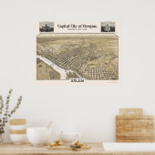 サレムまたはパノラママップ – 1905 ポスター (キッチン)