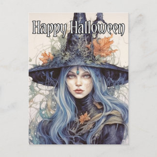 サレムウィッチイラストレーションハッピーハローウィン ポストカード