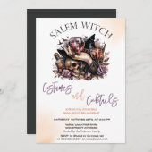 サレムウィッチコスチューム&カクテルハロウィーン 招待状 (正面/裏面)