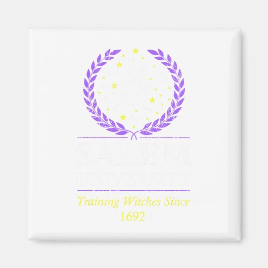 サレムウィッチ大学ハロウィーン女性のトレーニング マグネット (正面)