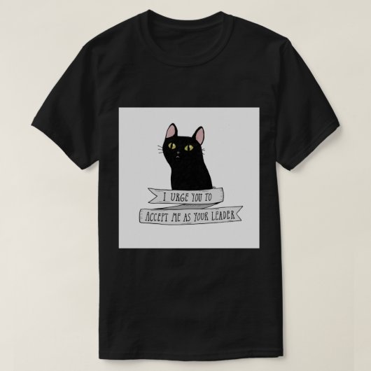 サレムサベルハーゲン – ブラックキャット引用文 Tシャツ (デザイン正面)