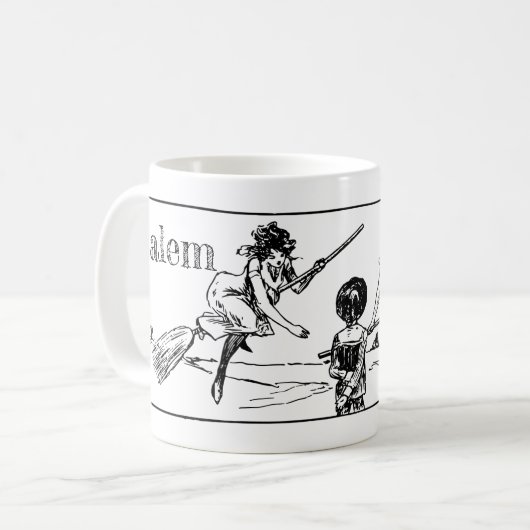 サレムマサチューセッツのインクマグの魔法使い コーヒーマグカップ (正面左)