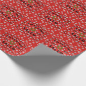 サレムマサチューセッツ州クリスマス ラッピングペーパー (角)