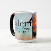 サレムマサチューセッツ州サレムウィッチハウス モーフィングマグカップ (正面左)