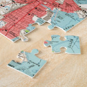 サレムマサチューセッツ(1956年)のヴィンテージの地図 ジグソーパズル (側面)