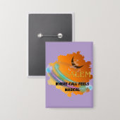 サレム秋魔法レインボー 缶バッジ (正面/裏面)