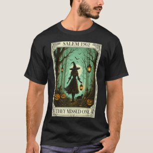 サレム1692ハロウィーン魔女恋しく思彼らは1つのタロットC Tシャツ