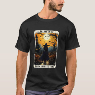 サレム1692ハロウィーン魔女恋しく思彼らは1つのタロットC Tシャツ