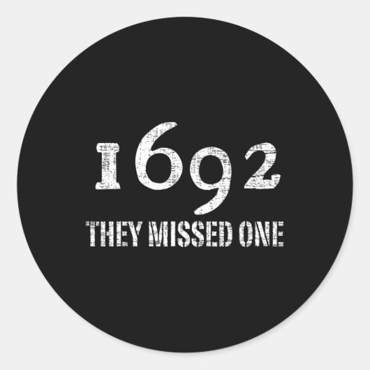 サレム1692彼ら恋しく思は一つの衣装ハロウィーン ラウンドシール (正面)