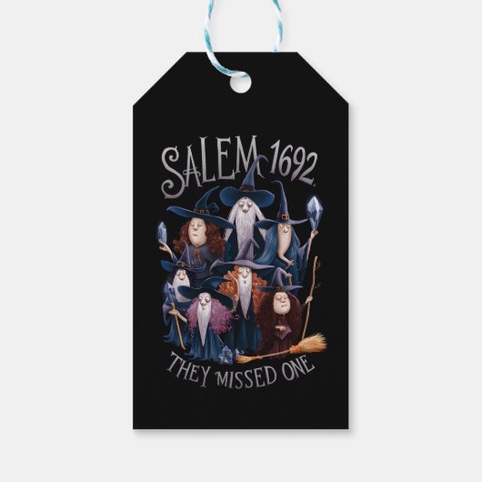 サレム1692彼ら恋しく思は1ハロウィーンの魔女 ギフトタグ (裏面)