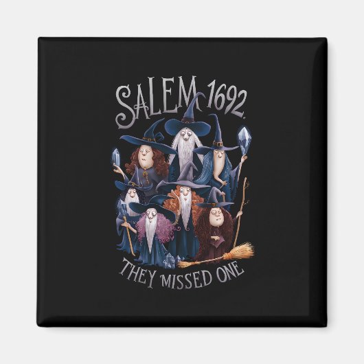 サレム1692彼ら恋しく思は1ハロウィーンの魔女 マグネット (正面)
