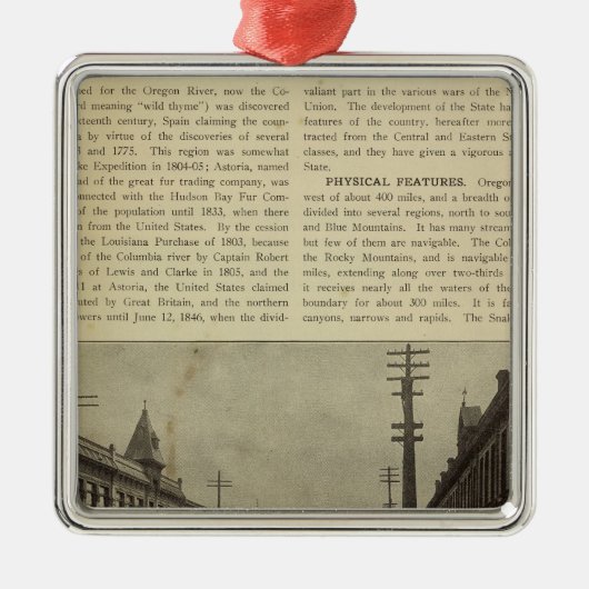 サレム、か通り メタルオーナメント (正面)