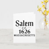 サレム・マシュセッツ・エスト。1626ハロウィーン秋秋 カード (黄色い花)