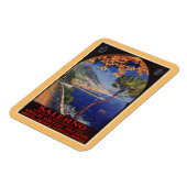 サレルノイタリアヴィンテージ夏期旅行広告 マグネット (左側)