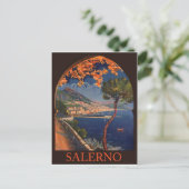 サレルノ市リビエライタリアンヴィンテージトラベル ポストカード (スタンド正面)