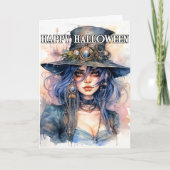サレ威厳のあるム魔女 |ハッピーハローウィン カード (正面)