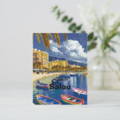サロウ スペイン 旅行 はがき アート, スペイン 旅行 ポストカード (スタンド正面)