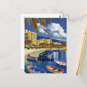 サロウ スペイン 旅行 はがき アート, スペイン 旅行 ポストカード
