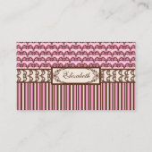 サロビクトリアンンワイルドエレガントウェスト女性のカーボーイダマスク 名刺 (裏面)