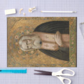 サロフ正教会のキリスト教のアイコンの聖セラピム 薄葉紙 (クラフト)