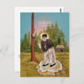 サロフ祈りの言葉カードの聖セラピム ポストカード (正面/裏面)