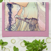 サロメアルフォンスミュシャ キッチンタオル (折り畳み)